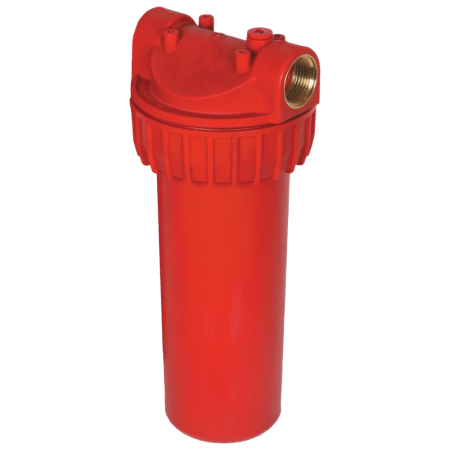 TECNOPLASTIC FILTR DOLPHIN RED 10", max 80°C, 1" závity