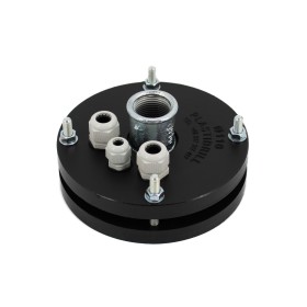 PLASTIDRILL Instalační hlavice na vrt 110mm, 1", s odvzdušněním a vývodkou pro sondy (PG9)