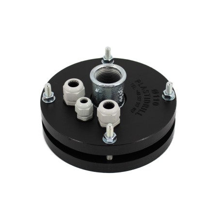 PLASTIDRILL Instalační hlavice na vrt 110mm, 1", s odvzdušněním a vývodkou pro sondy (PG9)