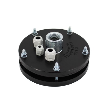 PLASTIDRILL Instalační hlavice na vrt 125mm, 1", s odvzdušněním a vývodkou pro sondy (PG9)