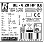ROVER POMPE Zubové čerpadlo ROVER BE-G 20, 230V, HP 0.8