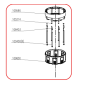 MEDAS TDS 1200A - INOX, sací síto se sacím víkem (sada)