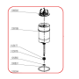 MEDAS TDS 1200A - INOX, motor včetně ucpávky (sada)