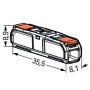 NEUVEDEN WAGO 221-2411 SVORKA SPOJOVACÍ INLINE S PÁČKOU MAX. 4MM2 2VODIČE TRANSPARENTNÍ