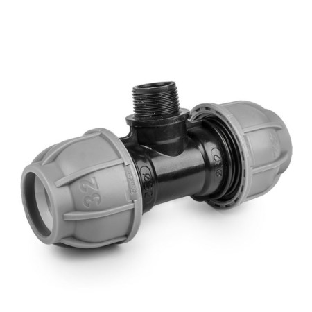 BRADAS PE T-kus 25mm x 1/2" vnější závit, PN10