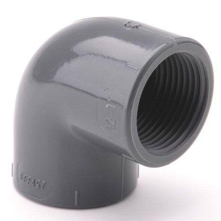 AQUAPLASTIK PVC-U Koleno závitové Rp 2 1/2 PN 16