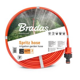 BRADAS Hadicový zavlažovač SPRITZ HOSE , délka 15 m, oranžový